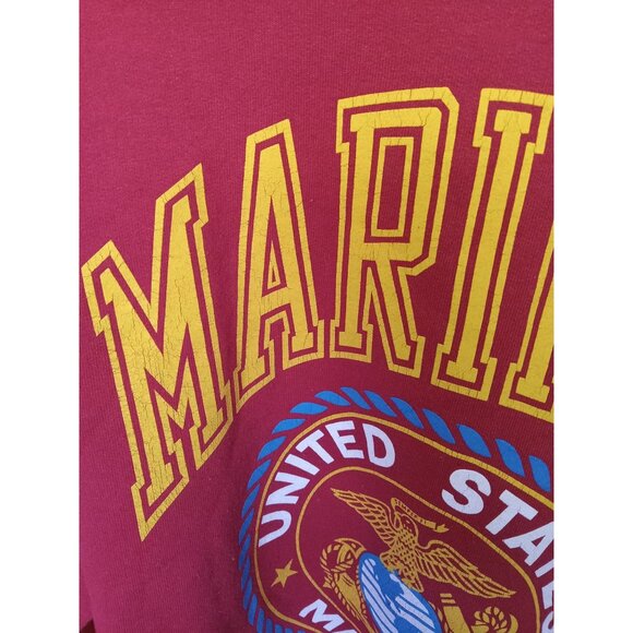 Vintage Marines Logo Sweatshirt Size Large Semper Fi - Picture 4 of 4